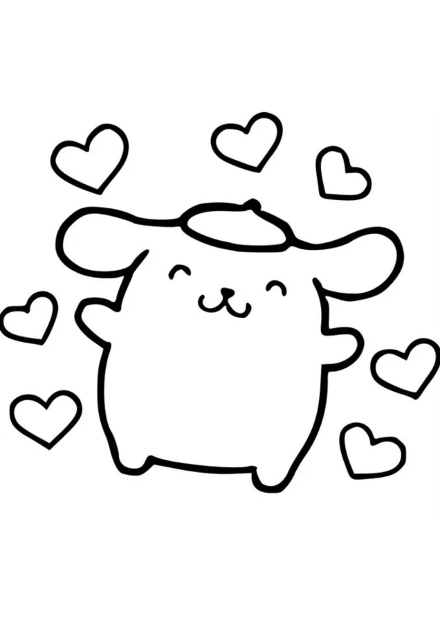 Pompompurin para imprimir e colorir