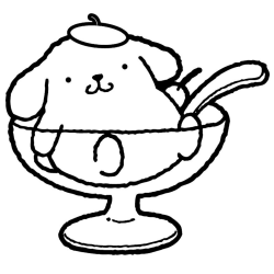desenho de Pompompurin