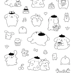 Pompompurin para imprimir e colorir