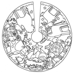 Presépio para imprimir e colorir