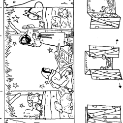 Presépio para imprimir e colorir