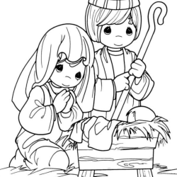 Presépio para imprimir e colorir