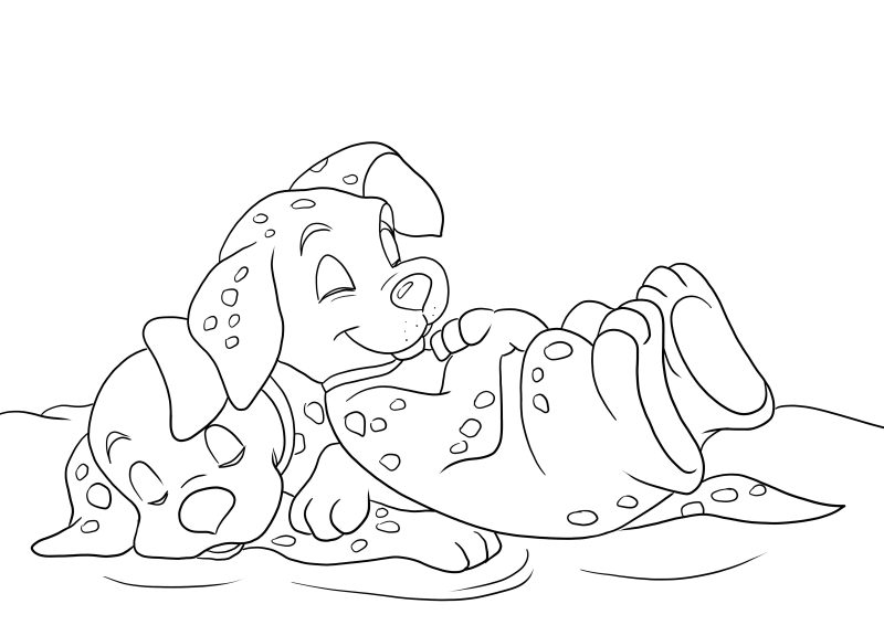 101 dálmatas para imprimir e colorir