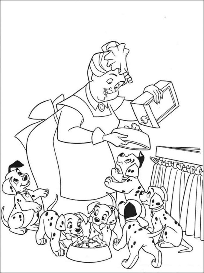 101 dálmatas para imprimir e colorir