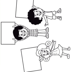 3 palavrinhas para imprimir e colorir