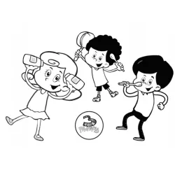 desenho de 3 palavrinhas