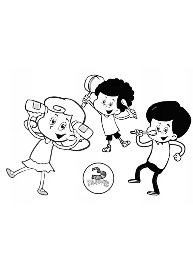 3 palavrinhas para imprimir e colorir