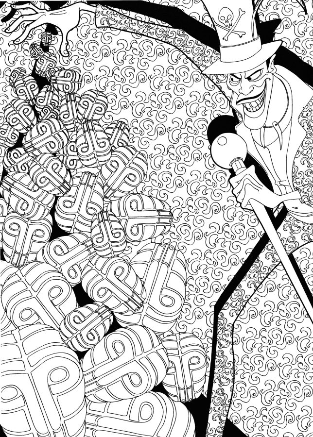 A Princesa e o Sapo para imprimir e colorir