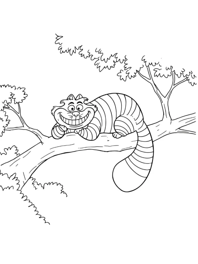 Alice no País das Maravilhas para imprimir e colorir