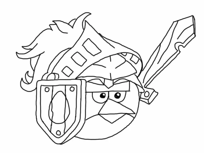 Angry Birds para imprimir e colorir