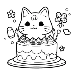 Aniversário para imprimir e colorir