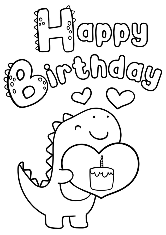 Aniversário para imprimir e colorir