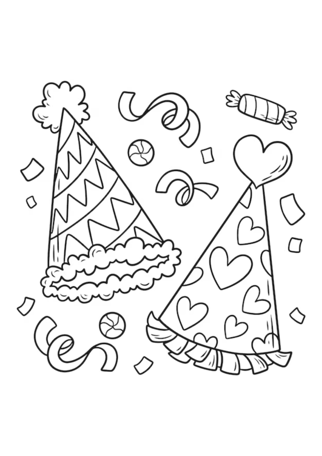 Aniversário para imprimir e colorir