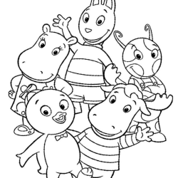 Backyardigans para imprimir e colorir