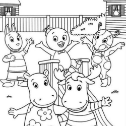 Backyardigans para imprimir e colorir