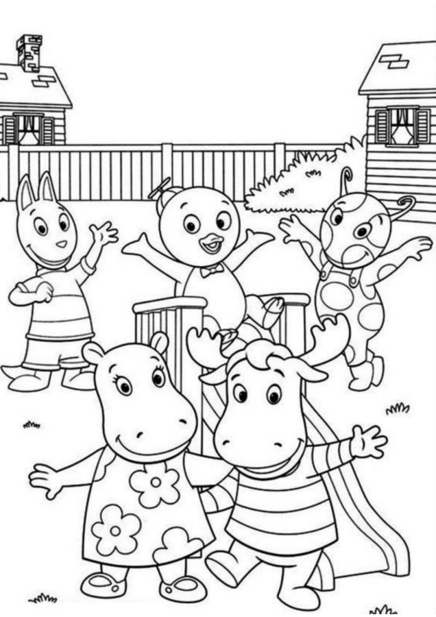 Backyardigans para imprimir e colorir