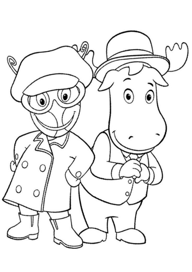 Backyardigans para imprimir e colorir