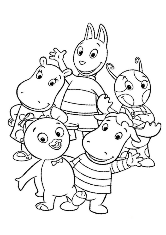 Backyardigans para imprimir e colorir