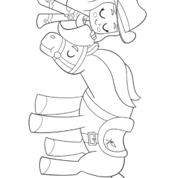 Boiadeirinha para imprimir e colorir