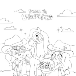 Boiadeirinha para imprimir e colorir