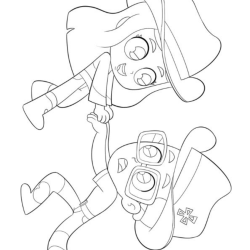 Boiadeirinha para imprimir e colorir