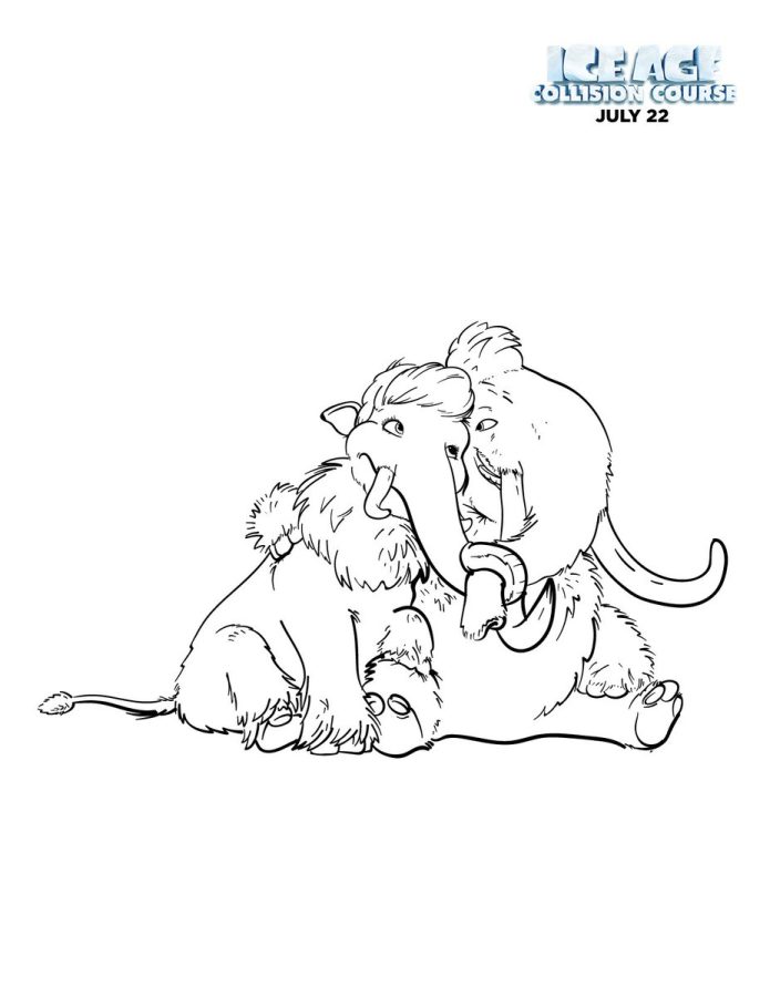 A Era do Gelo para imprimir e colorir