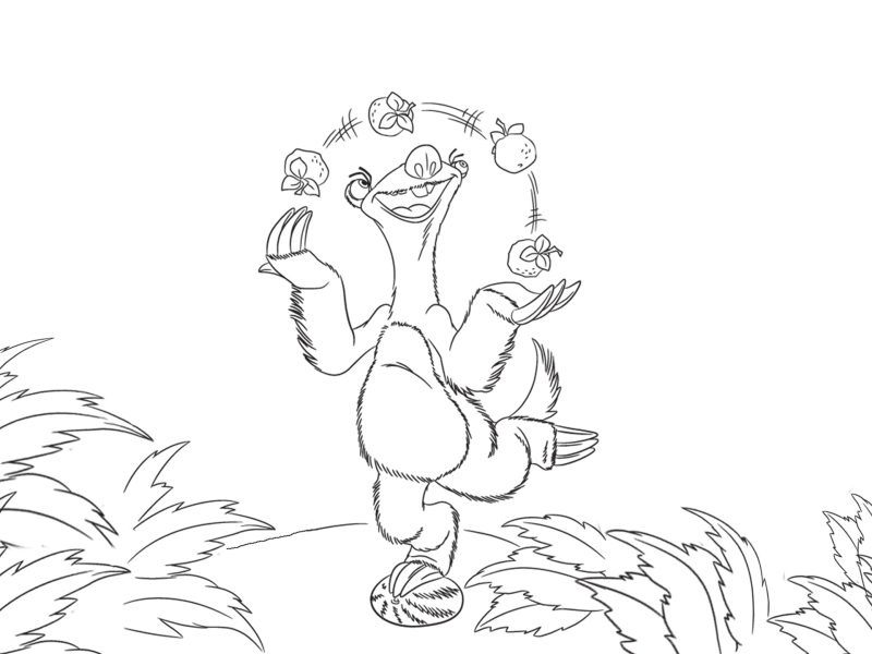 A Era do Gelo para imprimir e colorir