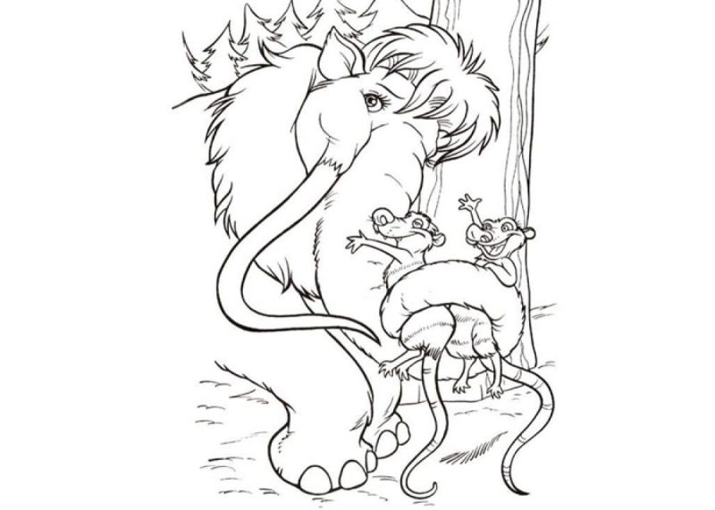 A Era do Gelo para imprimir e colorir