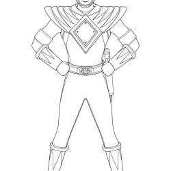 Power Rangers para imprimir e colorir