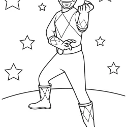 Power Rangers para imprimir e colorir