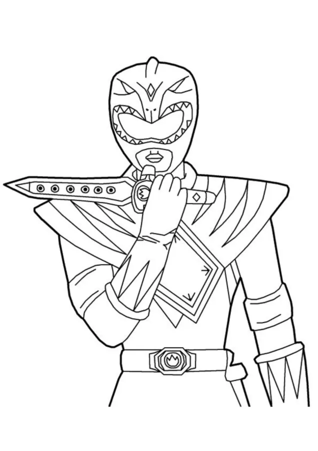 Power Rangers para imprimir e colorir