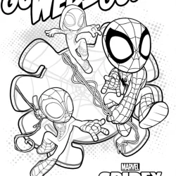Spidey e seus Amigos Espetaculares para imprimir e colorir
