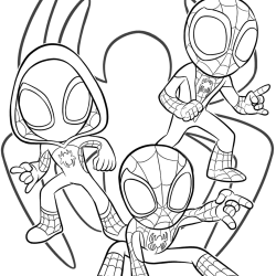 Spidey e seus Amigos Espetaculares para imprimir e colorir