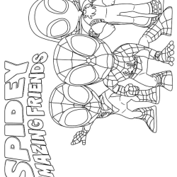 Spidey e seus Amigos Espetaculares para imprimir e colorir