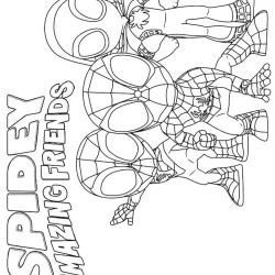 Spidey e seus Amigos Espetaculares para imprimir e colorir
