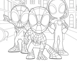 Spidey e seus Amigos Espetaculares para imprimir e colorir
