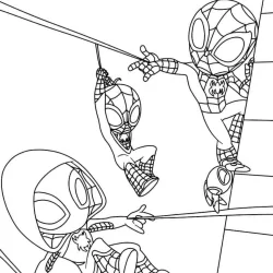 Spidey e seus Amigos Espetaculares para imprimir e colorir
