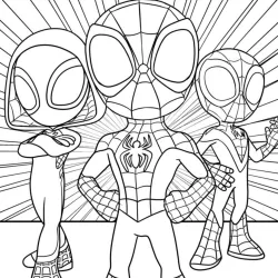 Spidey e seus Amigos Espetaculares para imprimir e colorir