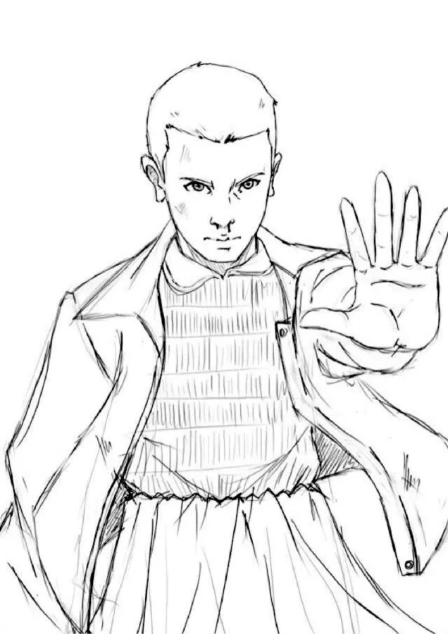 Stranger Things para imprimir e colorir