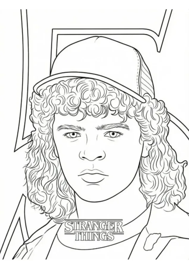 Stranger Things para imprimir e colorir