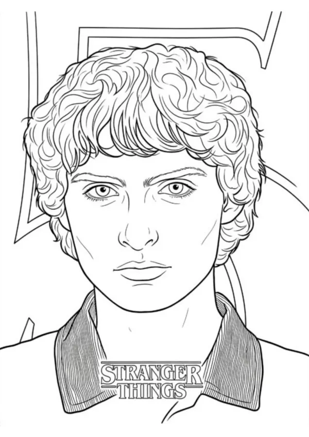 Stranger Things para imprimir e colorir