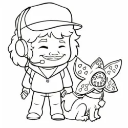 desenho de Stranger Things