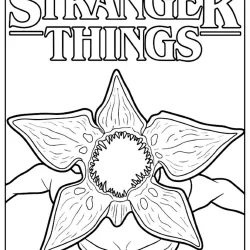 Stranger Things para imprimir e colorir