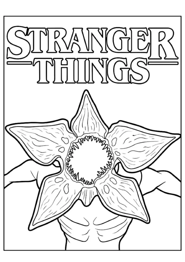 Stranger Things para imprimir e colorir