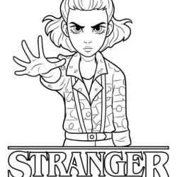 Stranger Things para imprimir e colorir
