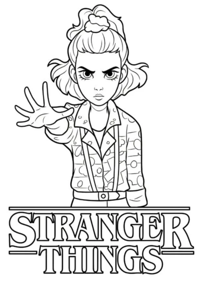 Stranger Things para imprimir e colorir