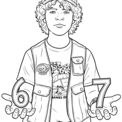 Stranger Things para imprimir e colorir