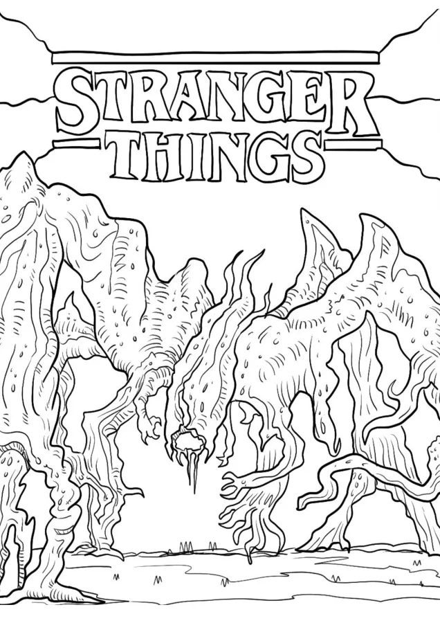 Stranger Things para imprimir e colorir