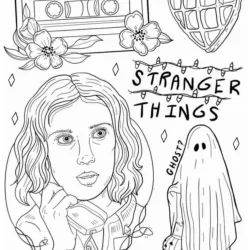 Stranger Things para imprimir e colorir
