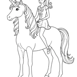 Barbie para imprimir e colorir